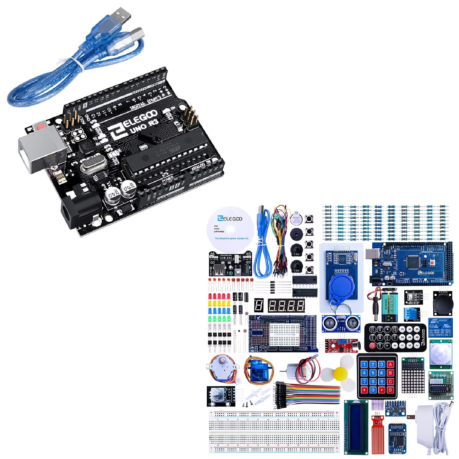 Amazon.com: ELEGOO UNO R3 Board ATmega328P & ELEGOO Mega R3